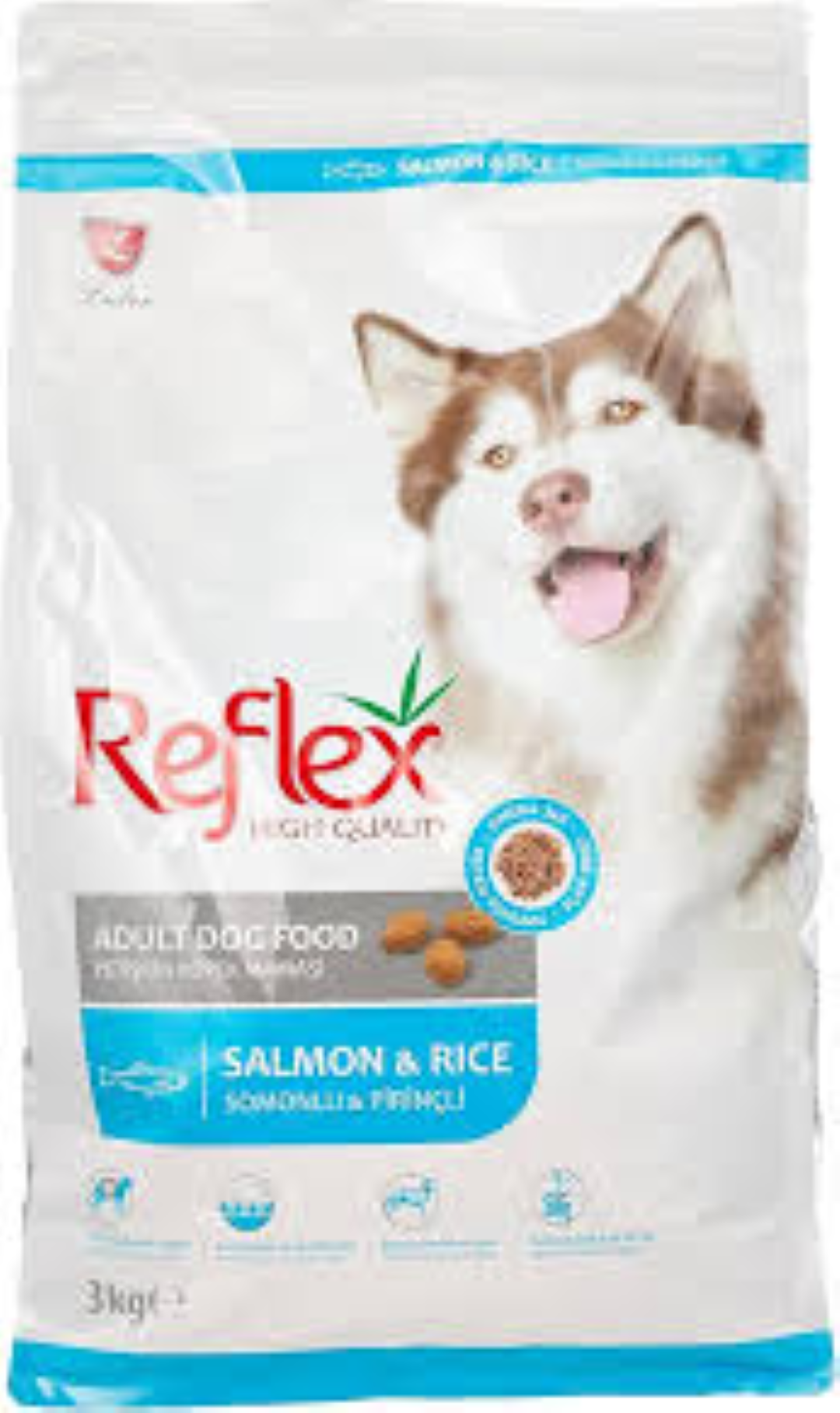 REFLEX ADULT DOG  FOOD SALMON & RICE 3KG